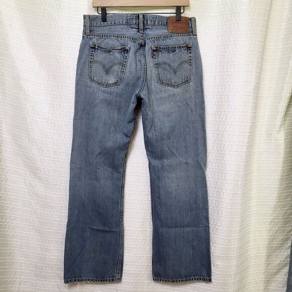 Levi’s 527 Jeans Relaxed Low Rise Boot Cotton Well Faded 2009 Tag 34x32 SEE DESC - Picture 4 of 15